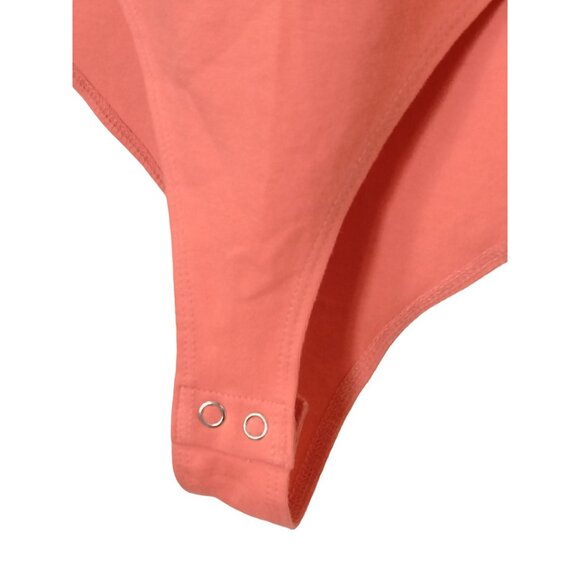 Forever 21+ Halter Neck Coral Bodysuit With Snap Button Closure Size 2X - Picture 7 of 12
